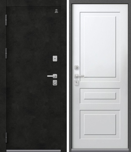 Центурион Т-9 Антрацит муар+Бетон тёмный-Кашемир белый (терморазрыв)